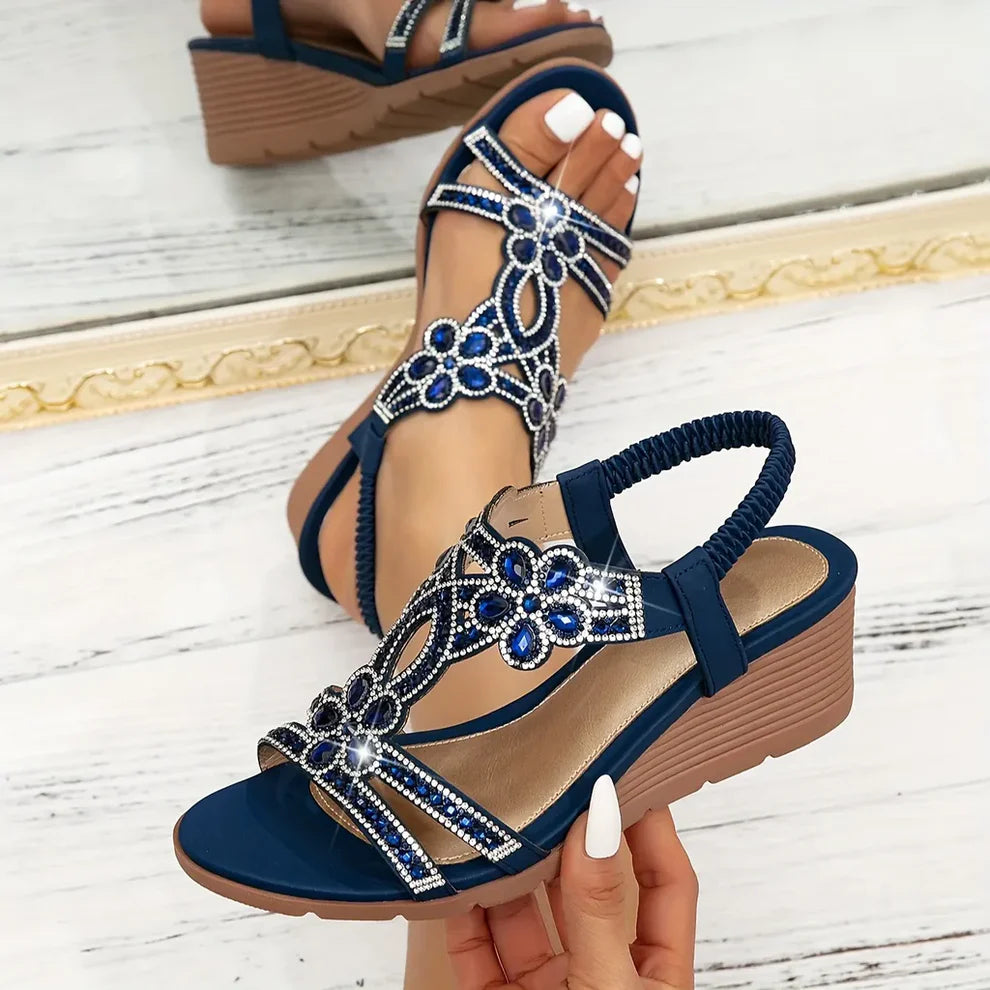 SANDALIAS ORTOPEDICAS CON CUÑAS ELEGANTES