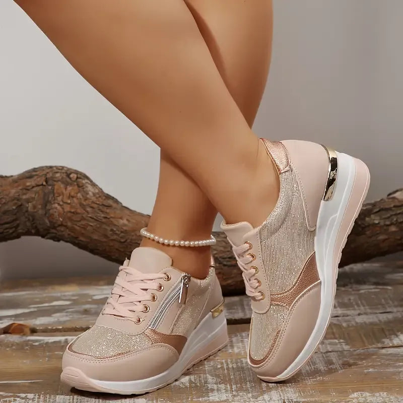 NUEVAS ZAPATILLAS ORTOPEDICAS CON CORDONES Y CREMALLERA LATERAL