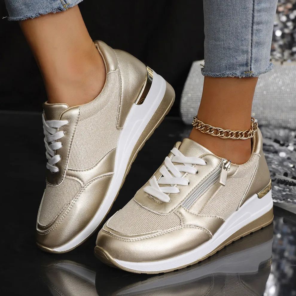 NUEVAS ZAPATILLAS ORTOPEDICAS CON CORDONES Y CREMALLERA LATERAL