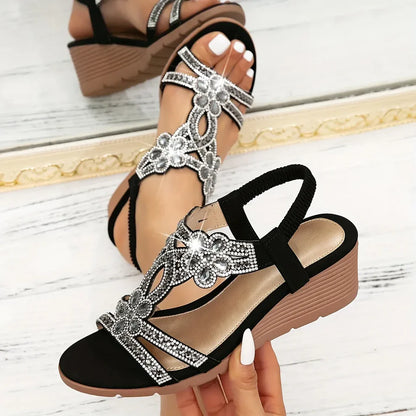 SANDALIAS ORTOPEDICAS CON CUÑAS ELEGANTES
