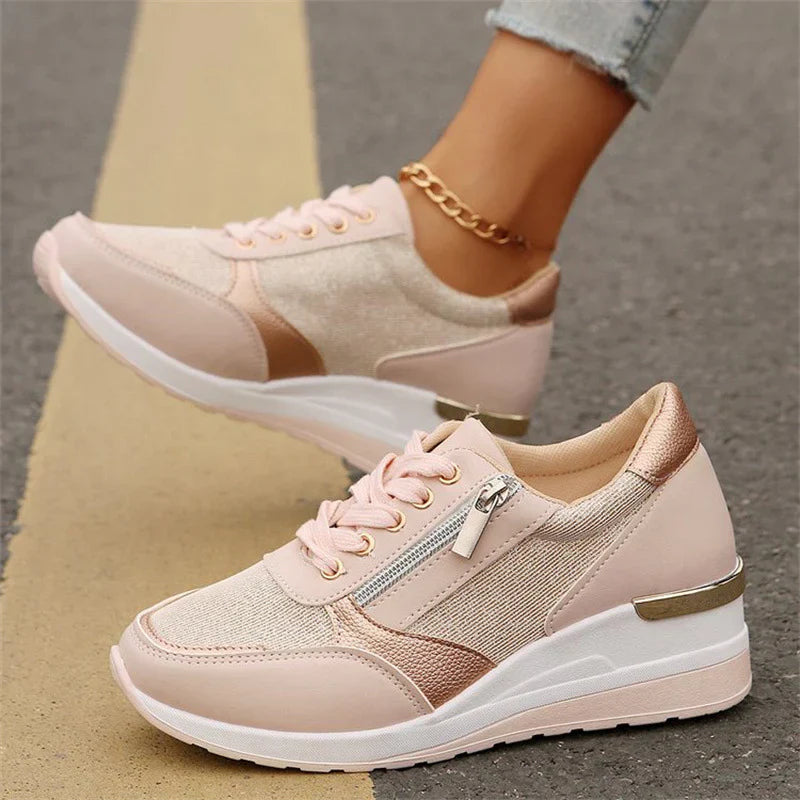 NUEVAS ZAPATILLAS ORTOPEDICAS CON CORDONES Y CREMALLERA LATERAL