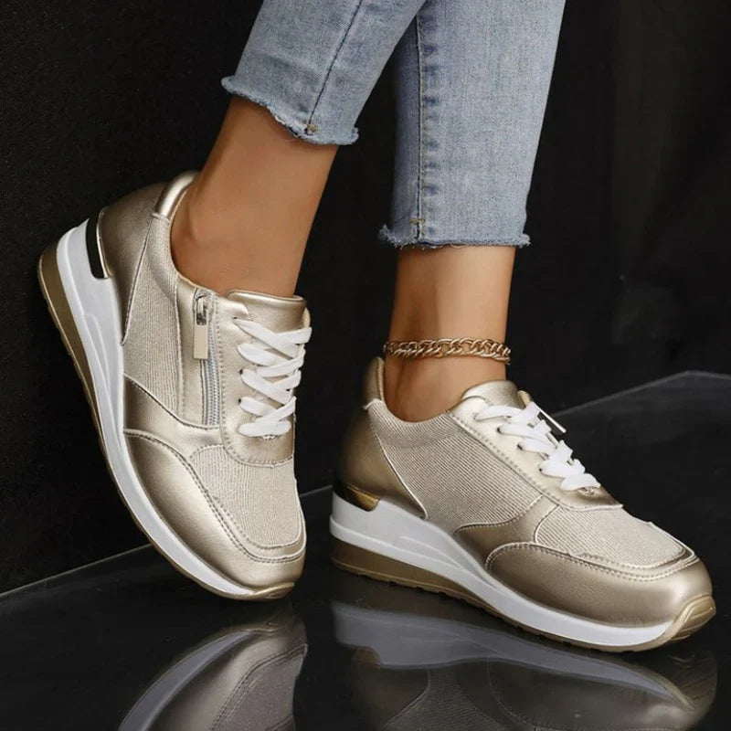 NUEVAS ZAPATILLAS ORTOPEDICAS CON CORDONES Y CREMALLERA LATERAL